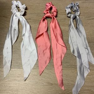 faux silk hair scarves